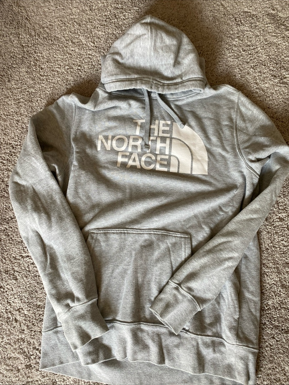 The north face hoodie logo half dorm grey Lao
